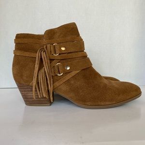Franco Sarto- Leather Gonzalez Fringe Bootie
